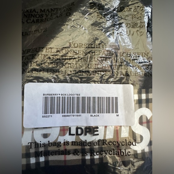 Supreme Burberry box logo tee